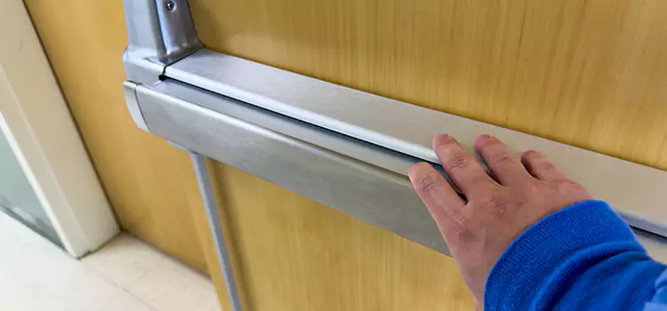 Installing a Push Bar on a Door Santee